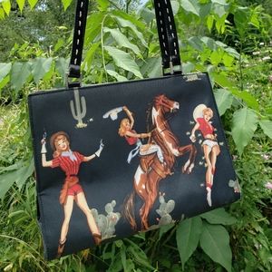 Vintage Rodeo Pin-Up Purse